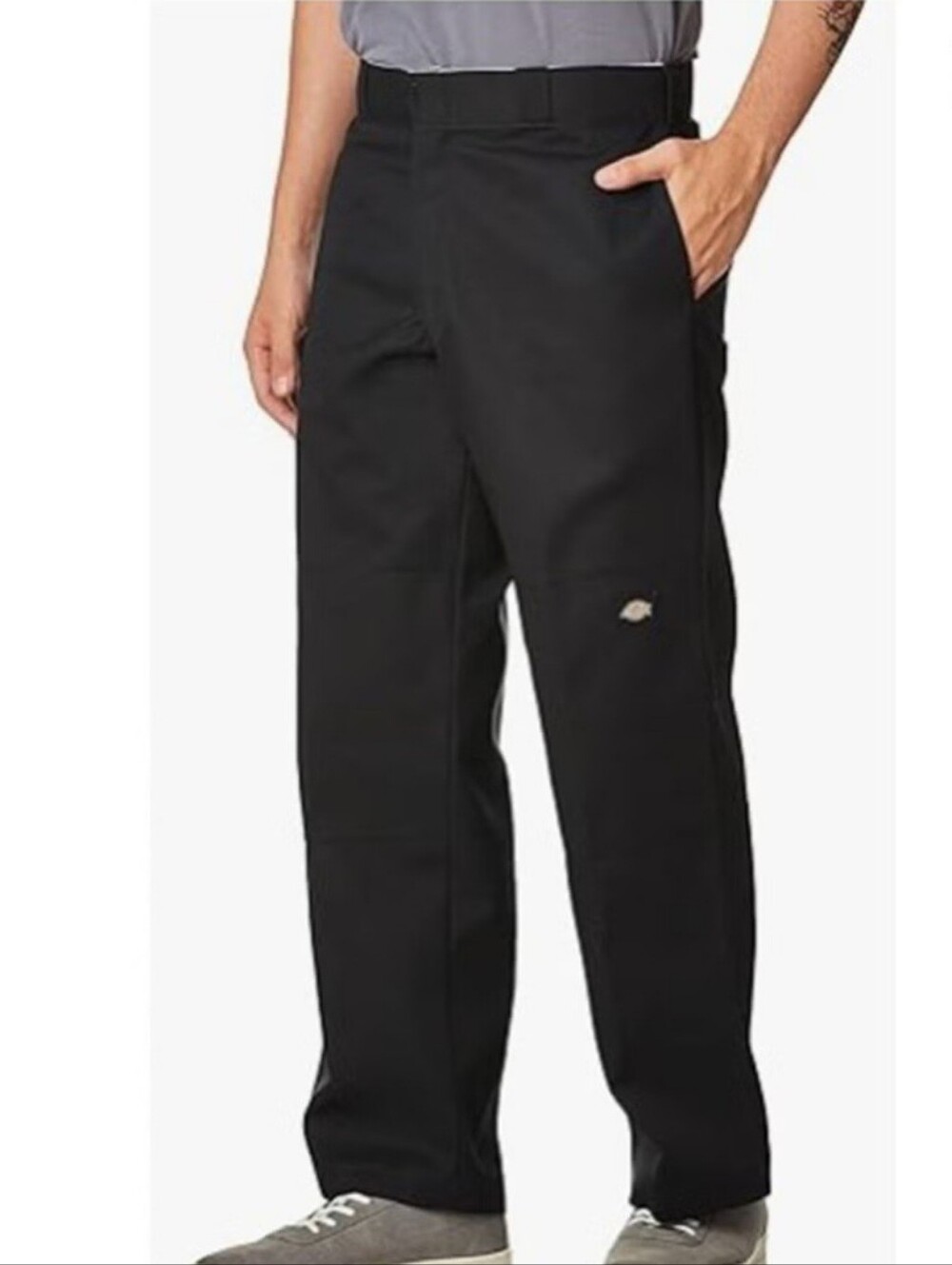 DICKIES MEN'S BLACK  LOOSE FIT DOUBLE KNEE WORK PANTS. SIZE 32X30